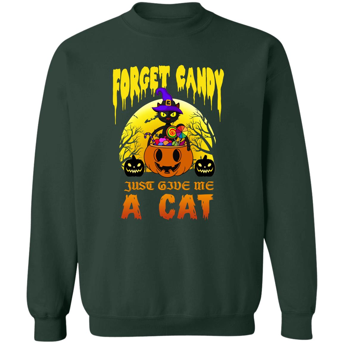 Forget the Candy - Halloween - Z65x Pullover Crewneck Sweatshirt 8 oz (Closeout)
