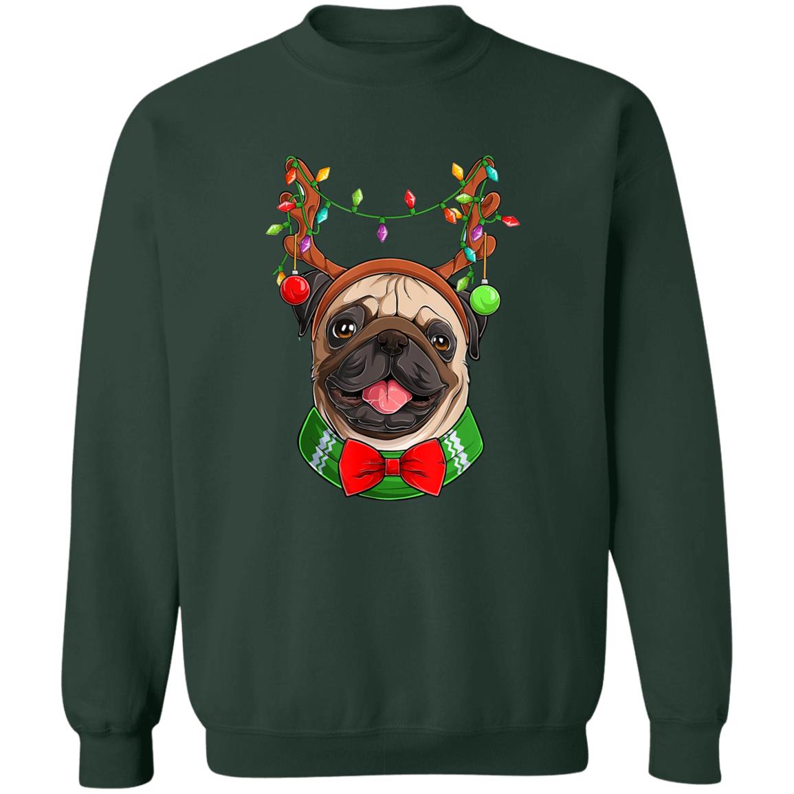 Pug Christmas - G180 Crewneck Pullover Sweatshirt