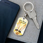 Some Bunny Loves You (Easter) - Dog Tag Swivel Keychain