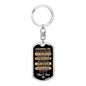 Promise Me For Daughter or Son from Mom & Dad - Dog Tag Swivel Keychain