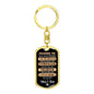 Promise Me For Daughter or Son from Mom & Dad - Dog Tag Swivel Keychain