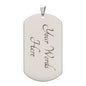 To My Man / Husband / Soulmate / Boyfriend / Fiancé (Great Catch / Fish / Valentine) - Dog Tag