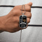 To My Son From Dad (Real Lion) - Dog Tag