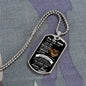 To My Son From Dad (Real Lion) - Dog Tag
