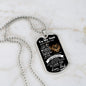 To My Son From Dad (Real Lion) - Dog Tag