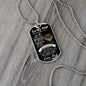To My Son From Dad (Real Lion) - Dog Tag