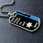Protect My Aunt (Thin Blue Line / Sherriff) - Dog Tag