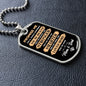 Promise Me Dog Tag - For Daughter or Son - from Mom and Dad