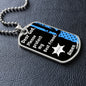 Protect My Best Friend (Male or Female) (Thin Blue Line / Sherriff) - Dog Tag