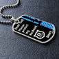 Protect My Husband (Thin Blue Line / Police) - Dog Tag