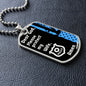 Protect My Wife (Thin Blue Line / Police) - Dog Tag