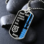 Protect My Son (Thin Blue Line / Police) - Dog Tag