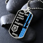Protect My Daughter (Thin Blue Line / Police) - Dog Tag