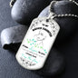 To My Daughter - "I am the Storm" (Mint Butterflies) - Dog Tag
