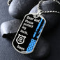 Protect My Uncle (Thin Blue Line / Police) - Dog Tag