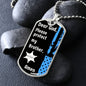 Protect My Brother (Thin Blue Line / Sherriff) - Dog Tag