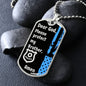 Protect My Brother (Thin Blue Line / Police) - Dog Tag