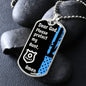 Protect My Aunt (Thin Blue Line / Police) - Dog Tag