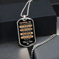 Promise Me Dog Tag - For Daughter or Son - from Mom and Dad