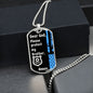 Protect My Brother (Thin Blue Line / Police) - Dog Tag