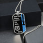 Protect My Aunt (Thin Blue Line / Police) - Dog Tag