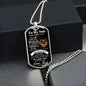 To My Son From Dad (Real Lion) - Dog Tag