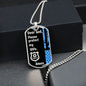 Protect My Wife (Thin Blue Line / Police) - Dog Tag