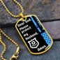Protect My Husband (Thin Blue Line / Police) - Dog Tag