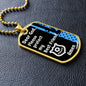 Protect My Best Friend (Male or Female) (Thin Blue Line / Police) - Dog Tag