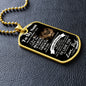 To My Son From Dad (Real Lion) - Dog Tag