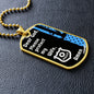 Protect My Wife (Thin Blue Line / Police) - Dog Tag