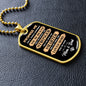 Promise Me Dog Tag - For Daughter or Son - from Mom and Dad