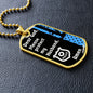 Protect My Husband (Thin Blue Line / Police) - Dog Tag