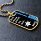 Protect My Aunt (Thin Blue Line / Sherriff) - Dog Tag
