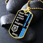 Protect My Daughter (Thin Blue Line / Police) - Dog Tag