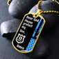 Protect My Son (Thin Blue Line / Police) - Dog Tag