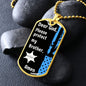 Protect My Brother (Thin Blue Line / Sherriff) - Dog Tag