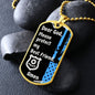 Protect My Best Friend (Male or Female) (Thin Blue Line / Police) - Dog Tag