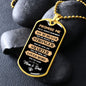 Promise Me Dog Tag - For Daughter or Son - from Mom and Dad
