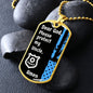 Protect My Uncle (Thin Blue Line / Police) - Dog Tag