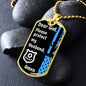 Protect My Husband (Thin Blue Line / Police) - Dog Tag