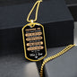 Promise Me Dog Tag - For Daughter or Son - from Mom and Dad