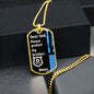 Protect My Brother (Thin Blue Line / Police) - Dog Tag