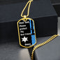 Protect My Best Friend (Male or Female) (Thin Blue Line / Sherriff) - Dog Tag
