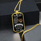 To My Son From Dad (Real Lion) - Dog Tag