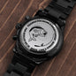 To My Man / Boyfriend / Lover / Soulmate / Husband (Great Catch / Fish / Valentine) - Engraved Black Chronograph Watch