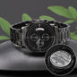 To my Son (Never Forget Your Way Back Home) - Engraved Black Chronograph Watch