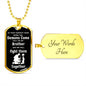 When the Demons Come / Veterans (all white fallen) - Dog Tag