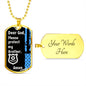 Protect My Brother (Thin Blue Line / Police) - Dog Tag