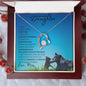 To My Beautiful Daughter from Mom (This MAMA BEAR Card) - Forever Love Necklace